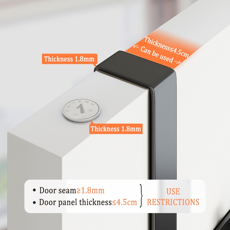 Móc Treo Đồ Bằng Nhôm Không Cần Đục Lỗ Gắn Cửa Sau Nhà Bếp / Phòng Tắm