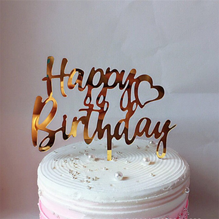 Combo 10 hình cắm meka trang trí bánh sinh nhật tráng gương, topper cắm bánh bằng meka | BigBuy360 - bigbuy360.vn