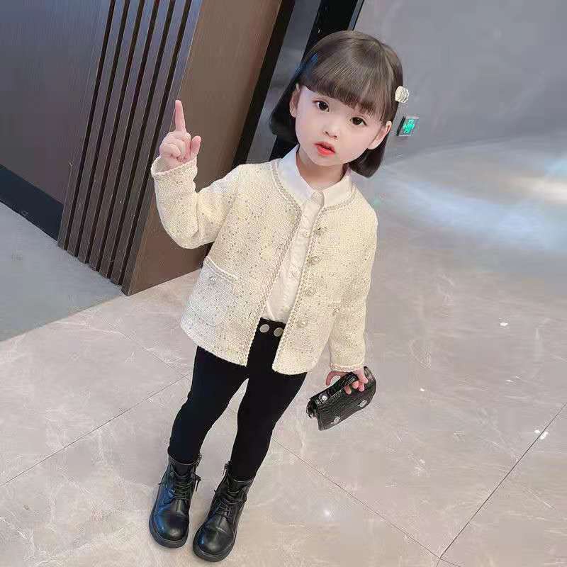 Áo Khoác Cardigan Thời Trang Xuân Thu Phong Cách Hàn Quốc Cho Bé Gái