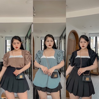 [MÚP BIGSIZE 60-100KG] Áo cổ U tay buộc