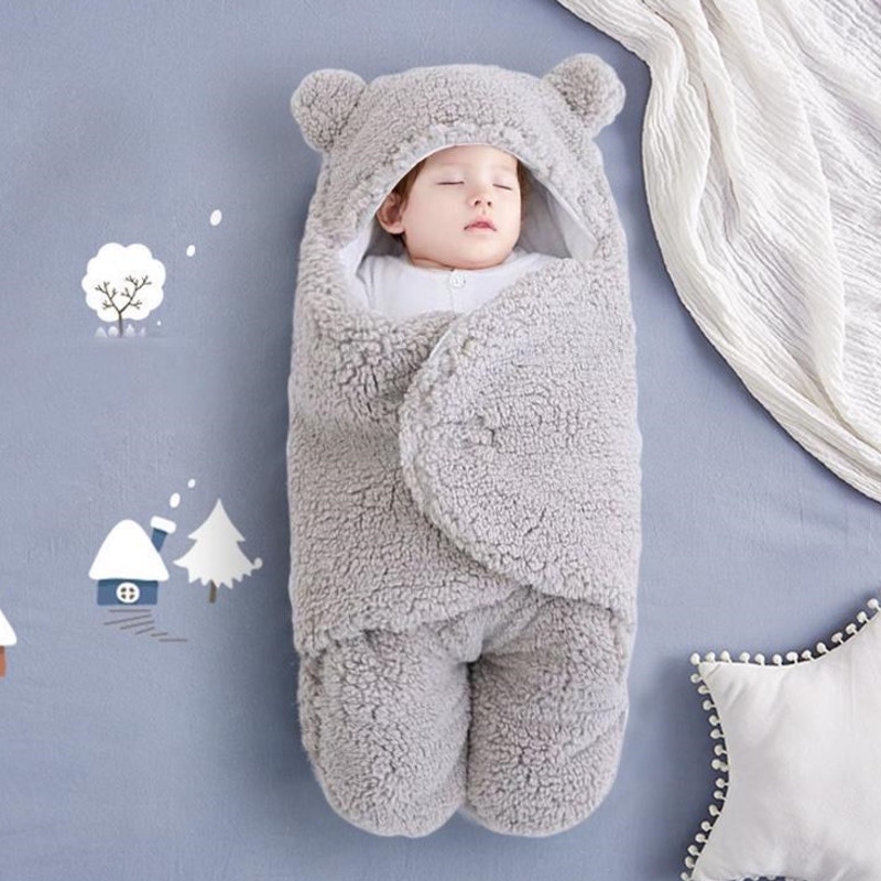 Túi Ngủ Dày Dặn Ấm Áp Chống Sốc Dành Cho Bé Sơ Sinh