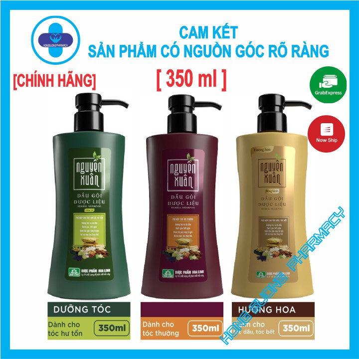 [CHÍNH HÃNG 350ml] Dầu Gội Dược Liệu Nguyên Xuân chai vòi lớn 350ml