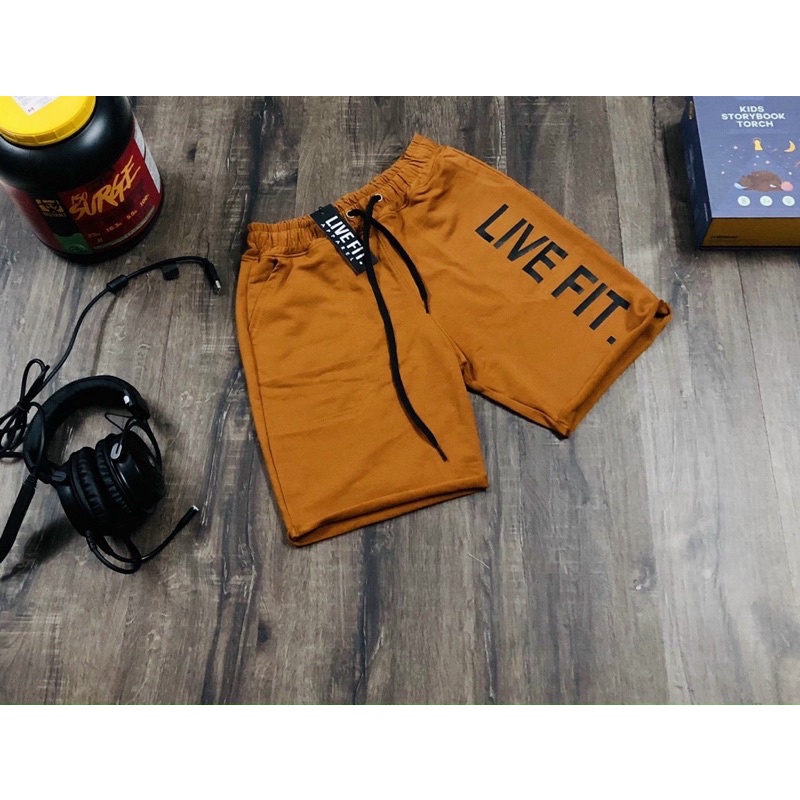 [sale sốc] quần short gym nam LIVEFIT,quần short thun nam cưc chất