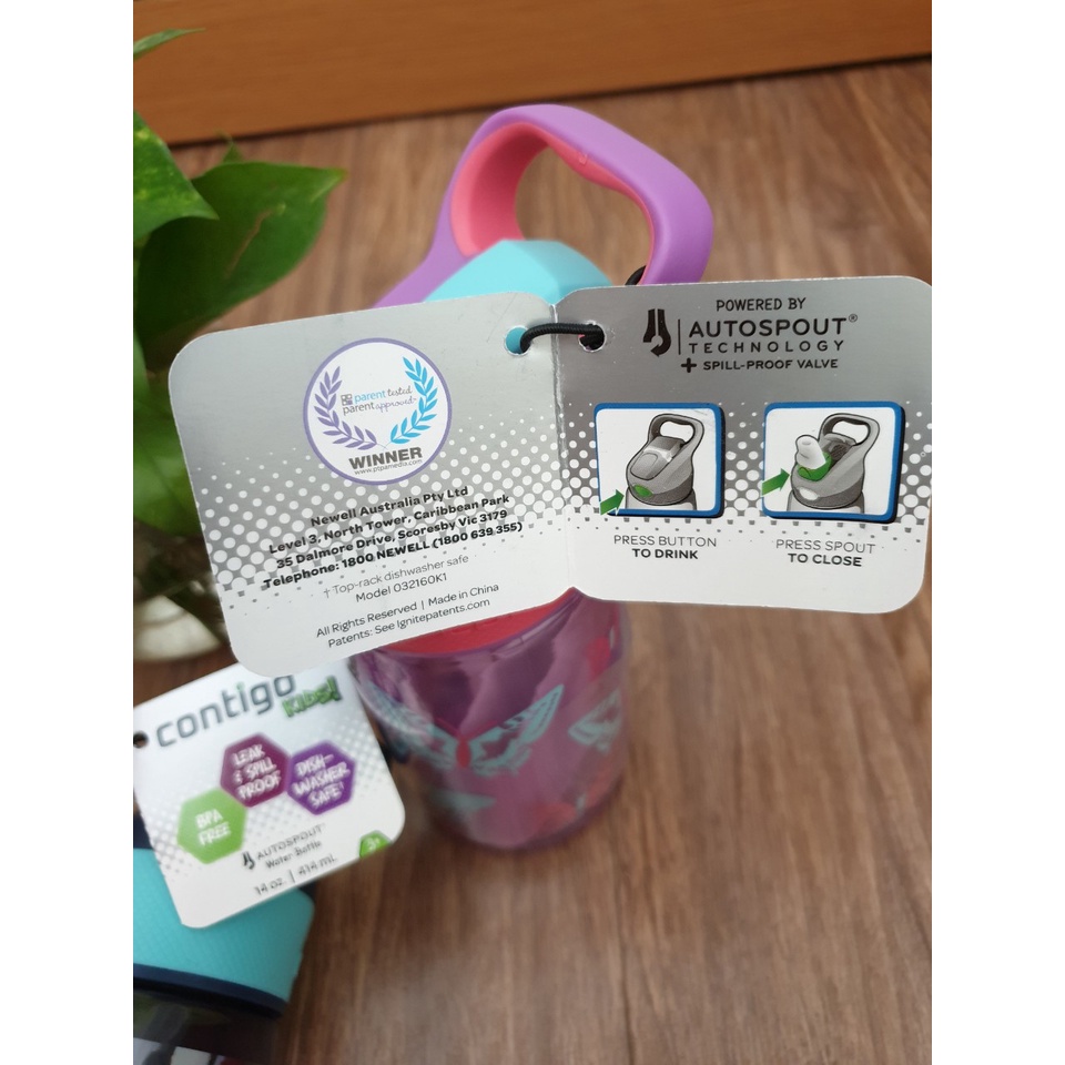 Bình Nước Contigo Kids - AutoSpout Striker 414ml cho bé