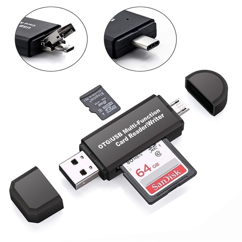 Đầu đọc Thẻ OTG Multifunctional Micro SD / SD Card / USB Reader/TF Card/SD Thẻ Nhớ