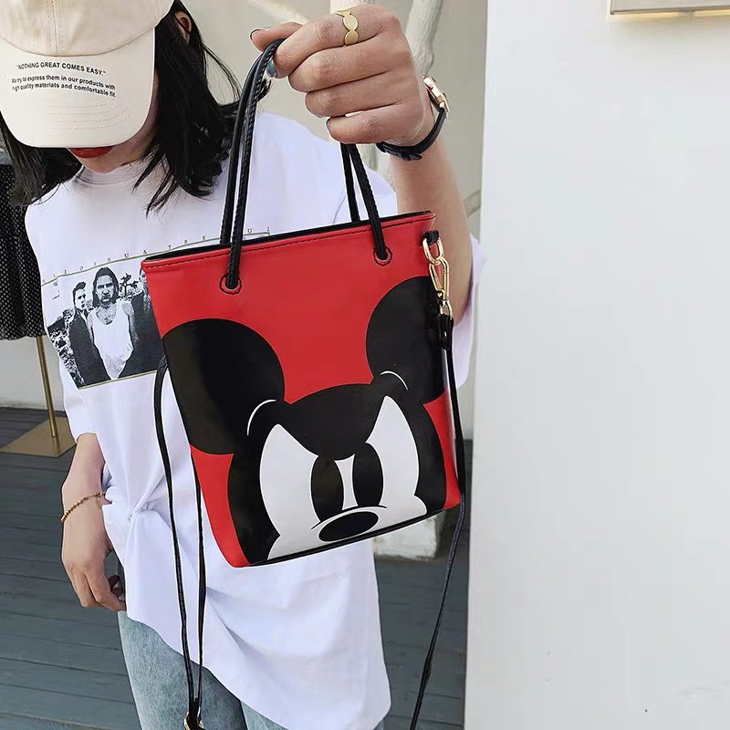 SIÊU DỄ THƯƠNG  Túi xách nữ khoác vai có dây đeo chéo hình mickey siêu xinh FREESHIP