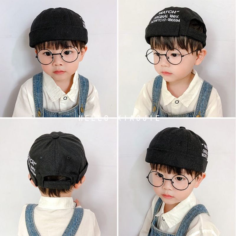 Nón tròn hàn quốc kiểu không vành cho bé