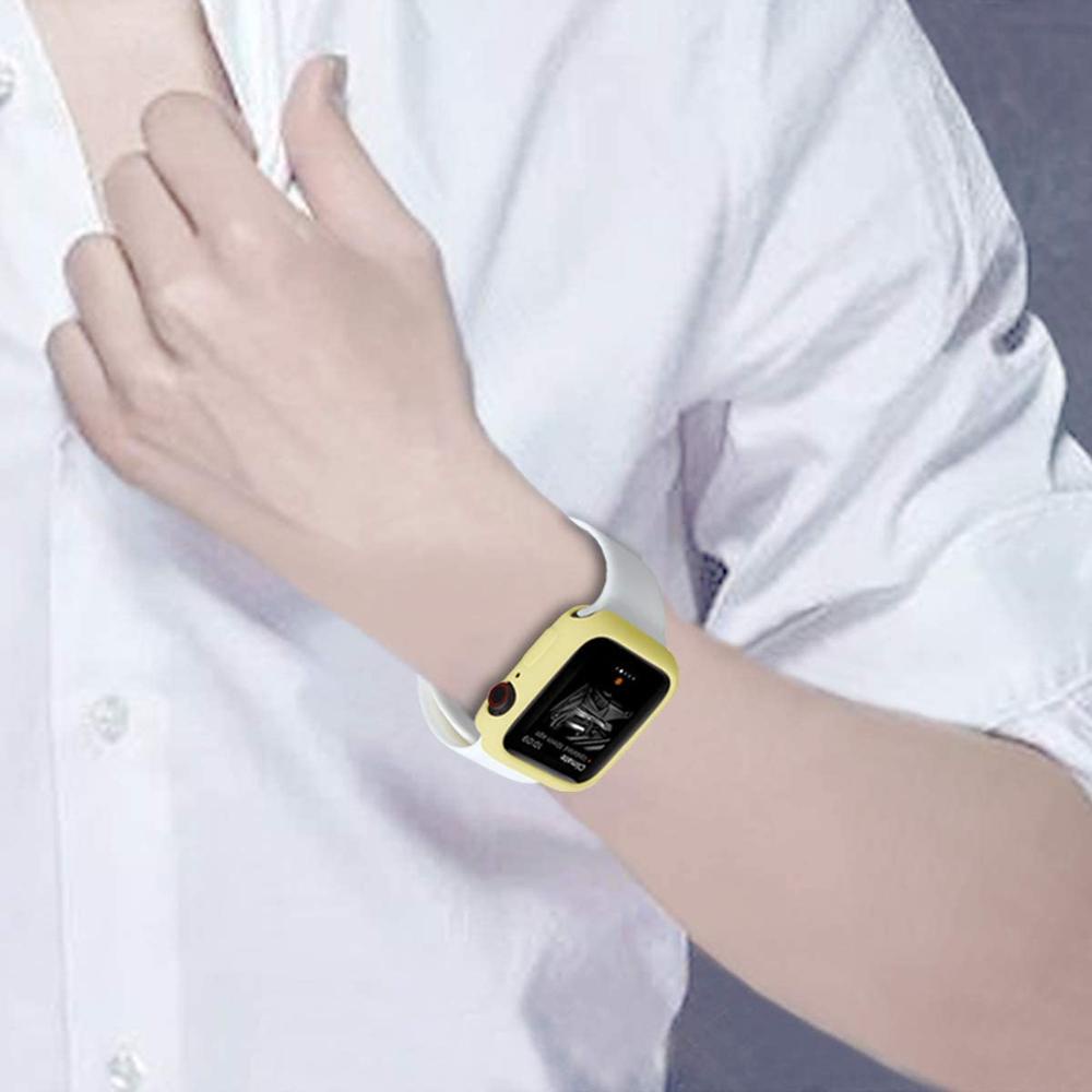 Ốp silicone mềm bảo vệ màn hình đồng hồ Apple Watch 7 6 SE 5 4 3 2 1 41MM 45MM 40MM 44MM
