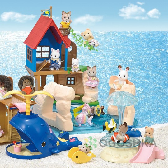 Đồ chơi nhập vai Seaside Merry-Go-Round Epoch Sylvanian Families