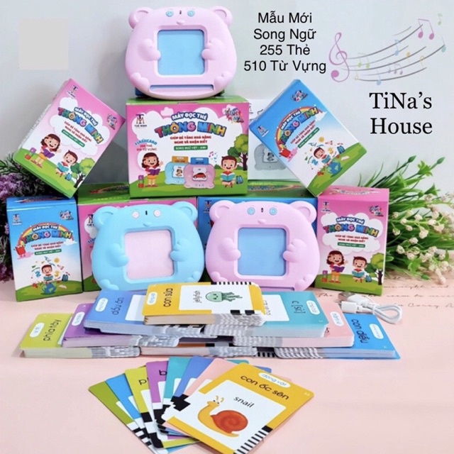 Máy Đọc Thẻ Song Ngữ Anh Việt Cho Bé, Máy Đọc Thẻ Flashcard / Tiếng Anh Với 224 / 510 Từ Vựng Cho Trẻ Em Học Ngoại Ngữ…