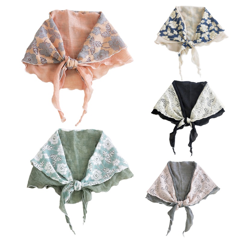 Khăn Choàng Cổ Mềm Đa Năng In Họa Tiết Hoa Dành Cho Nữ Đi Biển