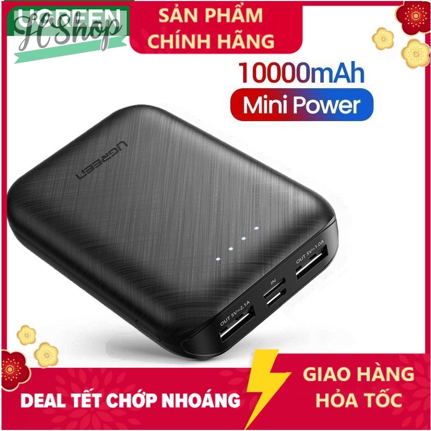 Pin Sạc Dự Phòng Ugreen 10000mAh Pin Dự Phòng Mini Power Bank Ugreen - UGREEN