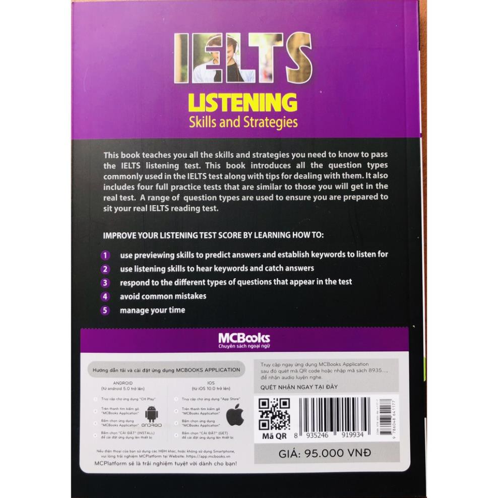 Sách - Ielts Listening : Skills and Strategies + tặng kèm bút bi