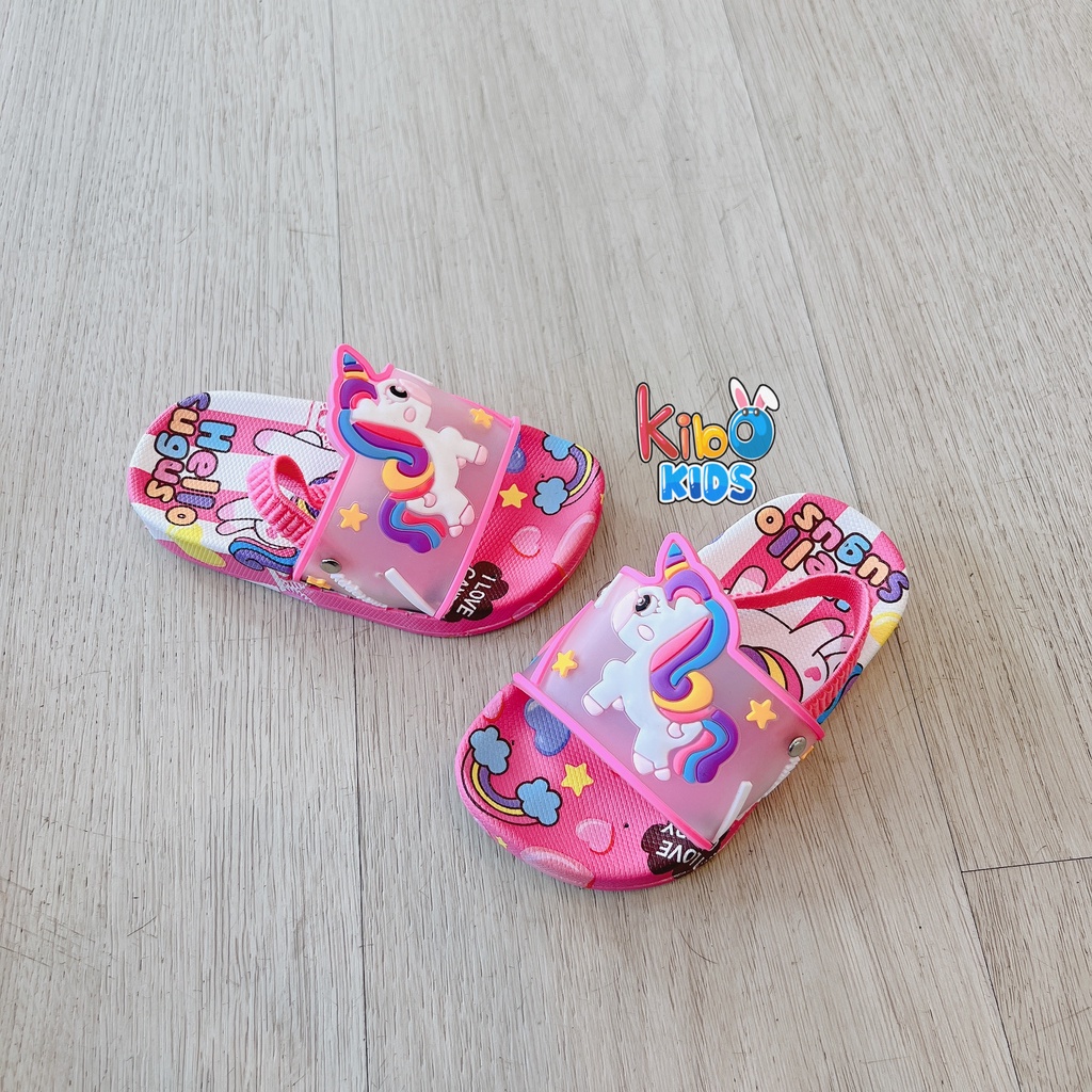 ￼Dép lê có quai siêu nhẹ, siêu êm chống trơn trượt cho bé 1-3 tuổi DE09