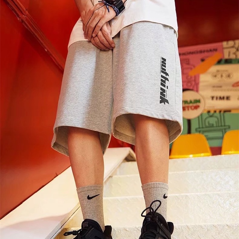 Quần Short Nam In Chữ Phong Cách Hip Hop Năng Động size M-8XL