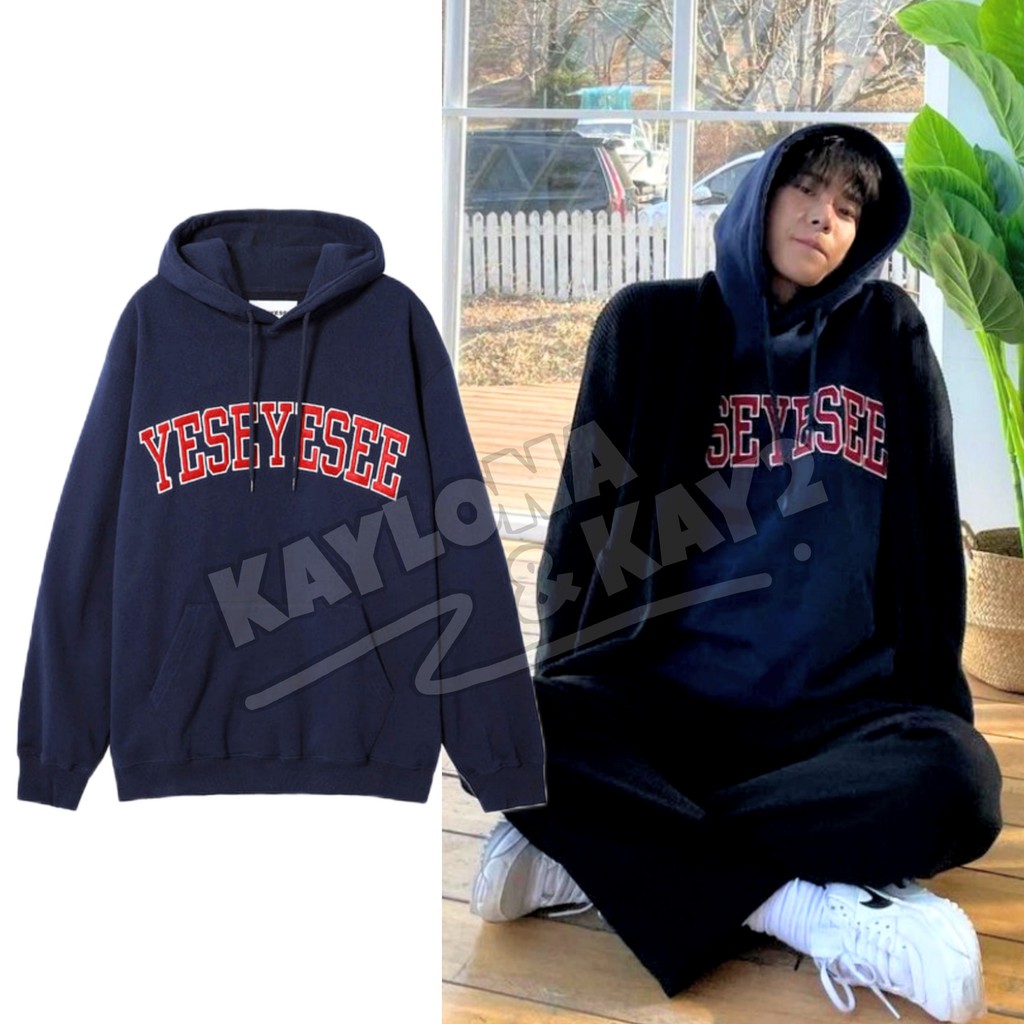 (Pay In Place) Áo thun màu đỏ In chữ HOODIE SWEATER KPOP KOREA YESEYESEE NCT DOYOUNG JENO IRENE RED