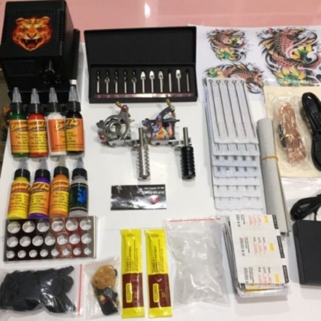 Bộ kit 2 máy xăm cho người mới tìm hiểu về Tattoo