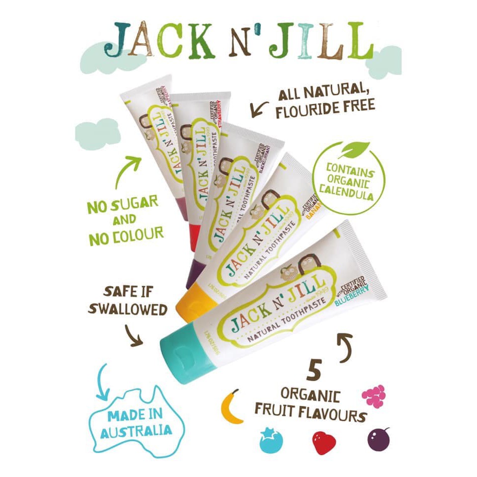 Kem Đánh Răng Hữu Cơ Jack N' Jill
