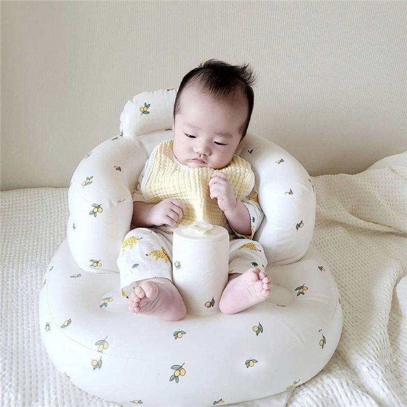 Ghế Ngồi Bơm Hơi Bằng PVC Đa Năng Tiện Dụng Cho Bé Tập Ăn