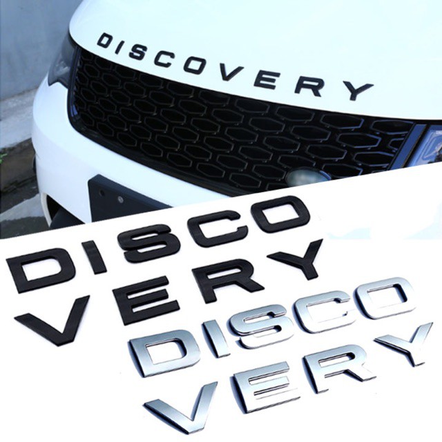 Logo Độ Xe Chữ Nổi DISCOVERY cho xe