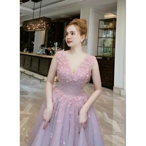 MS1224V ĐẦM XOÈ KẾT BÔNG ĐÍNH CƯỜM FULL S/M/L/XL ( ảnh và video do chủ shop tự quay 10000%)