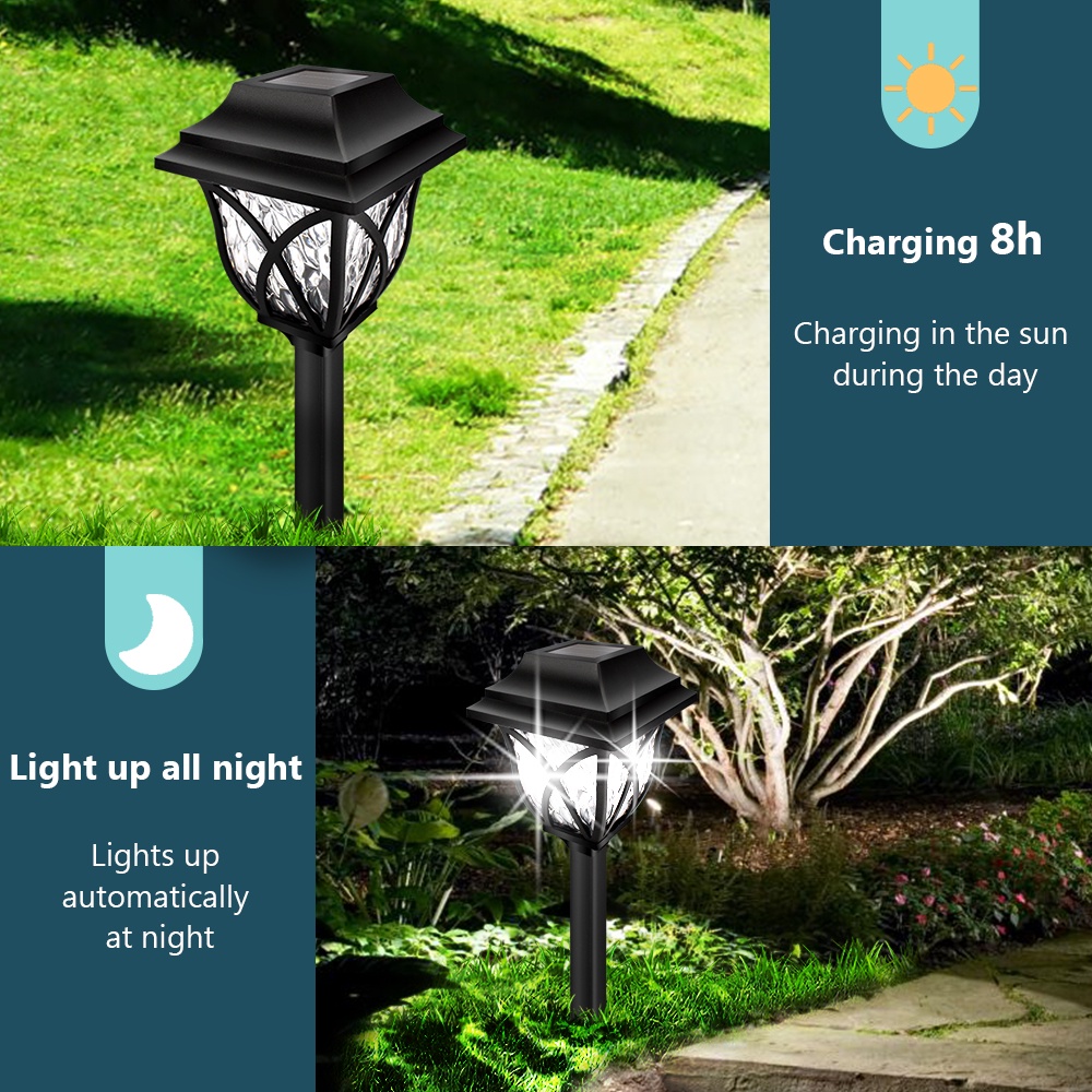 Đèn LED Năng Lượng Mặt Trời Chống Thấm Nước Trang Trí Sân Vườn