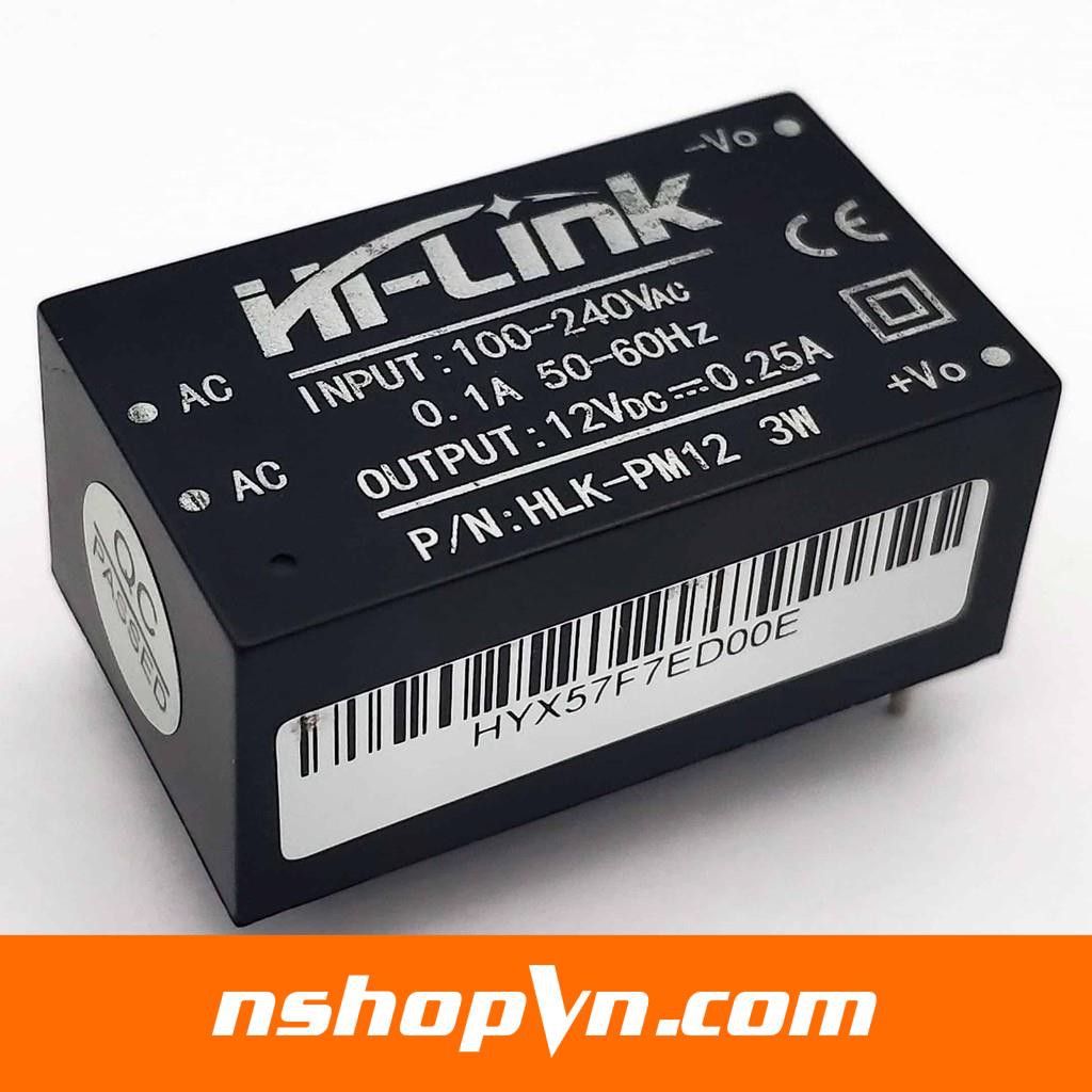 Module Nguồn AC-DC Hi-Link HLK-5M12 5VDC 5W,  HLK-PM12 12VDC 3W, HLK-5M12 12VDC 5W, HLK-PM24 24VDC 3W.