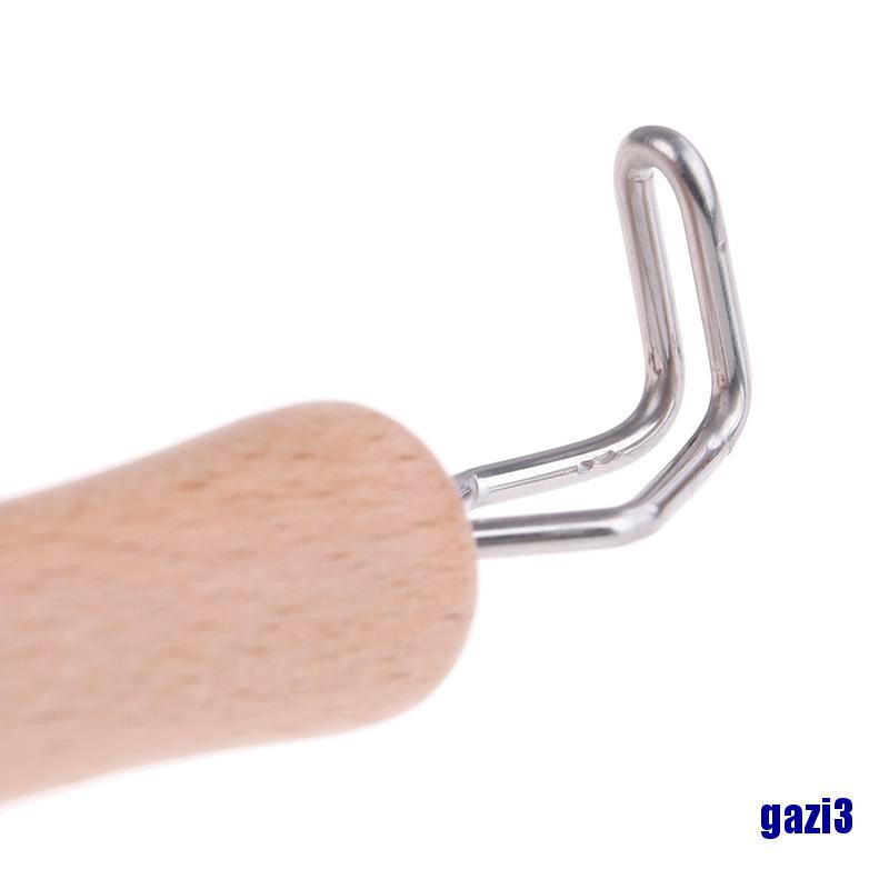 1 Bàn Chải Vệ Sinh Chén Dĩa Cán Gỗ Tiện Lợi