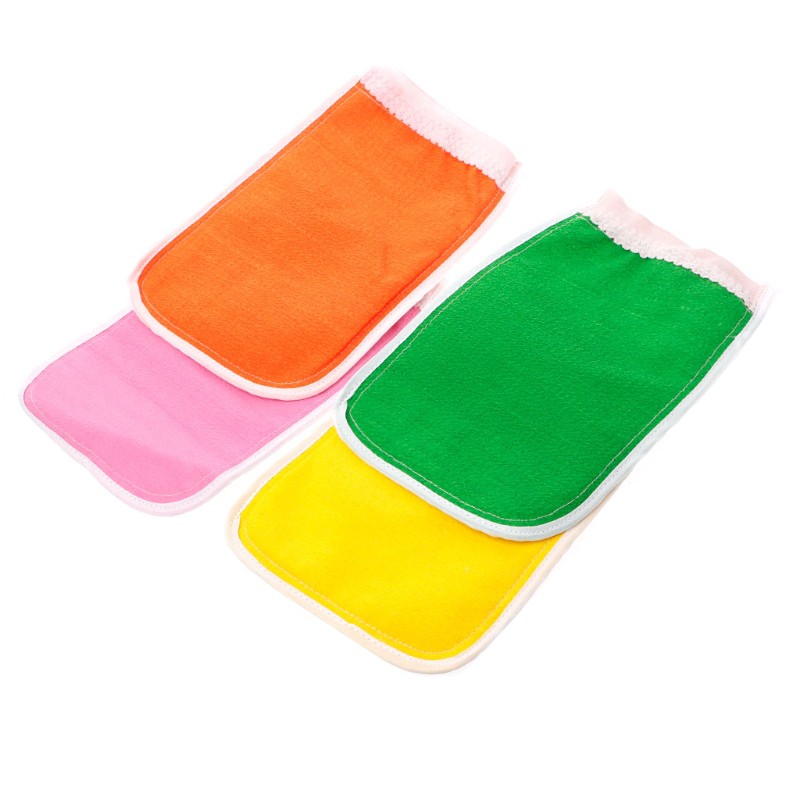 SEL♡♡ Exfoliating Washing Shower Bath Gloves Back Scrub Body Massage Rubbing Towel