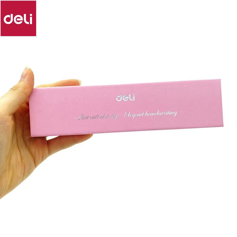 Bút máy học sinh cao cấp Deli - Thiết kế thời trang, ngòi bút chất lượng vượt trội - Có hộp đựng trang trọng - CQ899