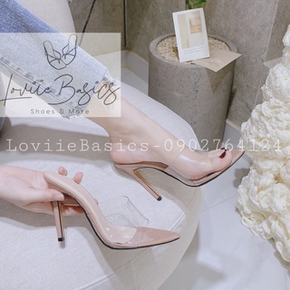 GUỐC NỮ LOVIIE BASICS - DÉP CAO GÓT QUAI NGANG - GUỐC THỜI TRANG NỮ MŨI NHỌN 9CM - DÉP GUỐC QUAI TRONG - D200779
