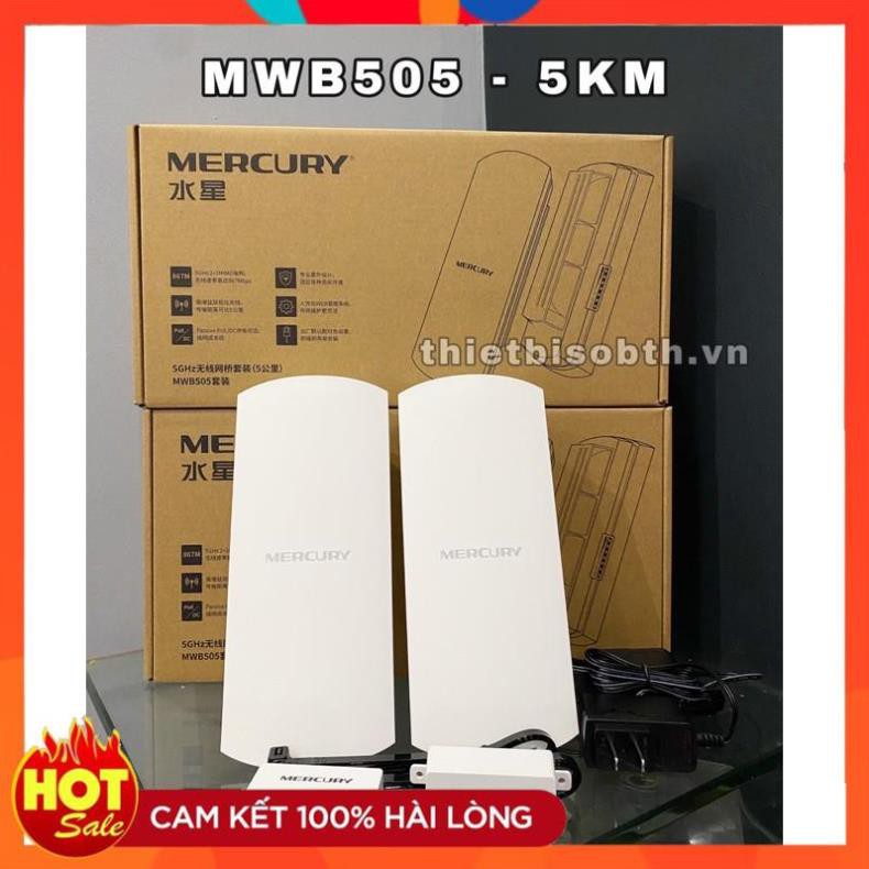 [Hàng Xịn] Thiết bị thu phát wifi không dây Mercury B201 &amp; B505 kéo wifi khoảng cách 1KM tới 5KM