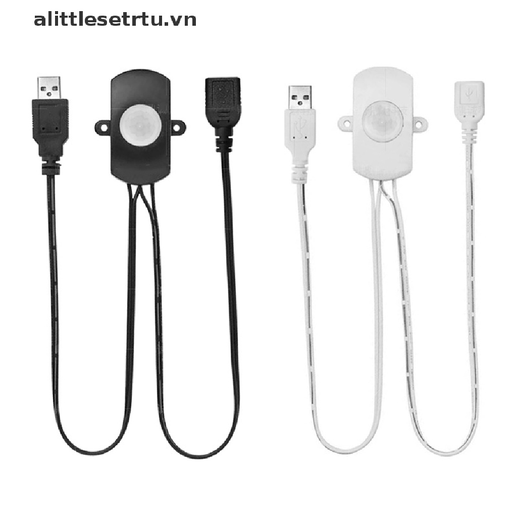 【alittlesetrtu】 DC 5/12/24V USB Body Infrared PIR Motion Sensor Switch Detector For Light Strip .