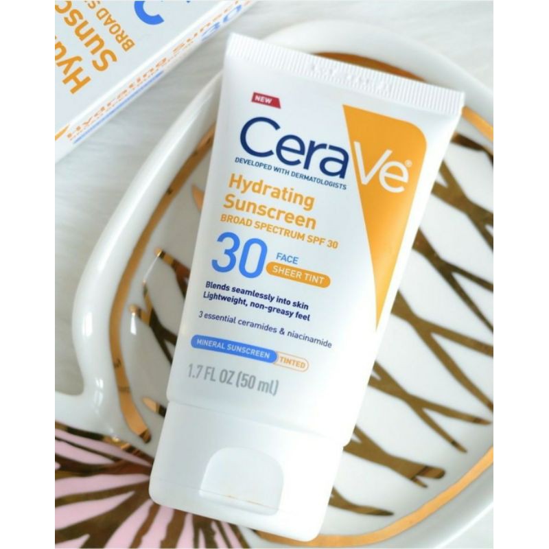 Kem Chống Nắng CeraVe Mineral Sunscreen Lotion for Face with Zinc Oxide SPF 30