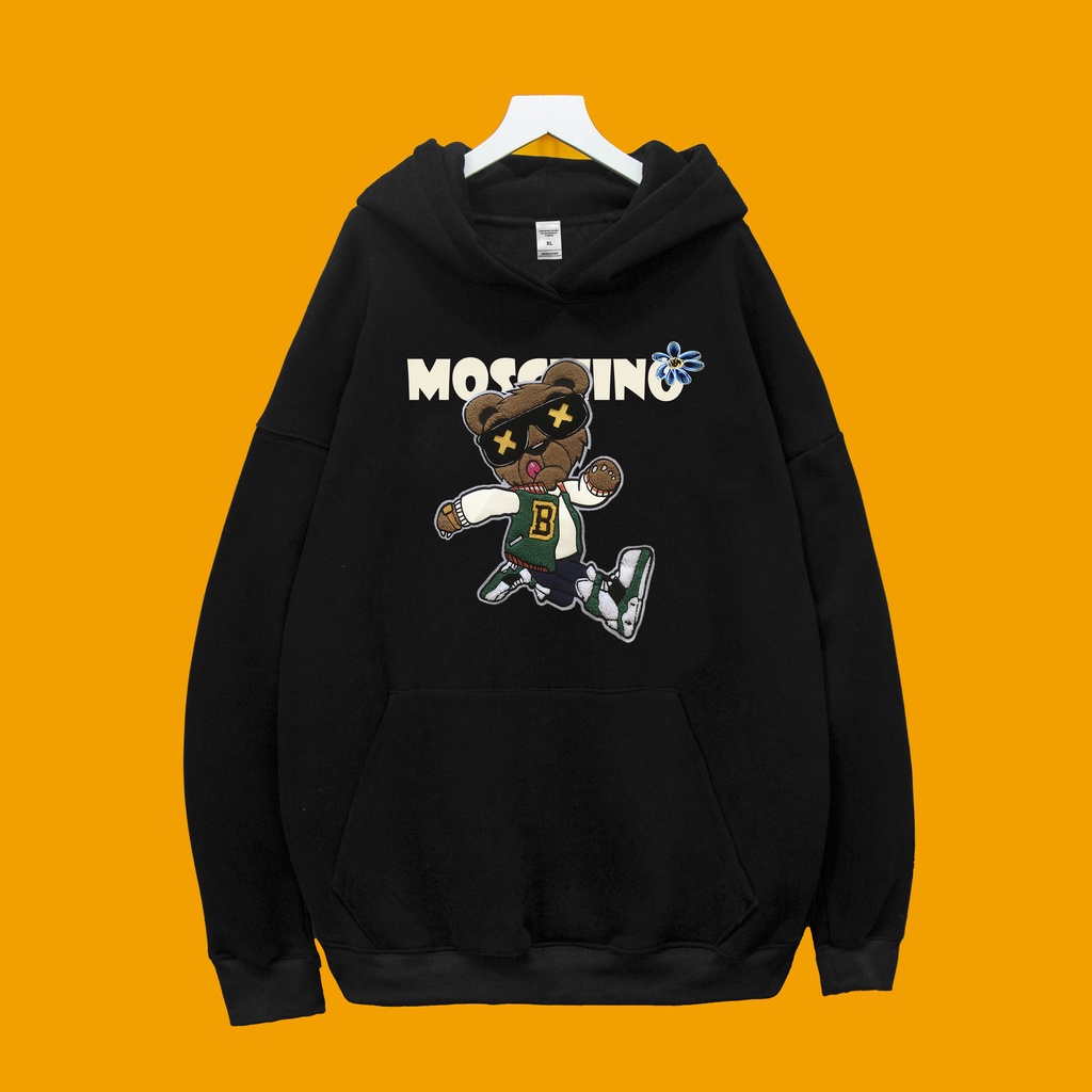 Áo Nỉ Hoodie MOSCHINO GẤU 1 Dogo Store , áo hoodie nam nữ nỉ bông cotton