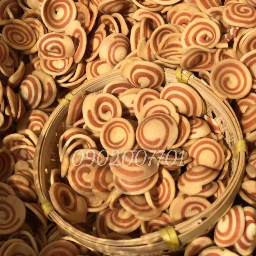 BÁNH TAI HEO NHÍ MIX MÀU XANH VỚI NÂU 100G/200G/500G