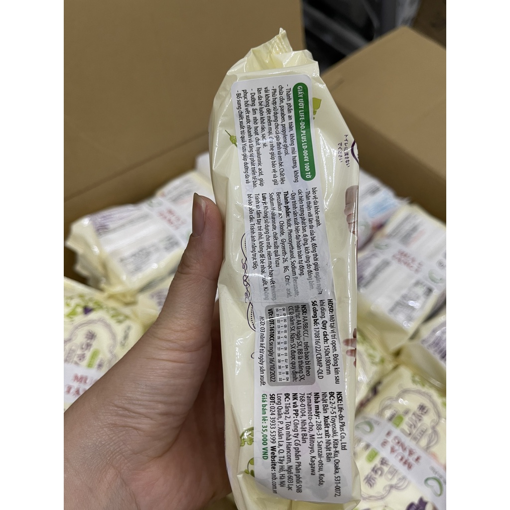 Giấy ướt Nhật Bản Life-do.Plus LD-004V 100 tờ