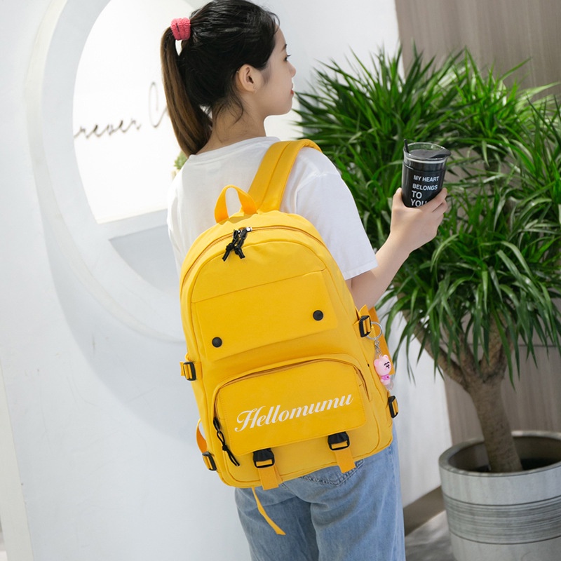 Balo Basic Ulzzang Hàn Quốc Thời Trang Nam Nữ Giá Rẻ Dễ Thương Cute 7008