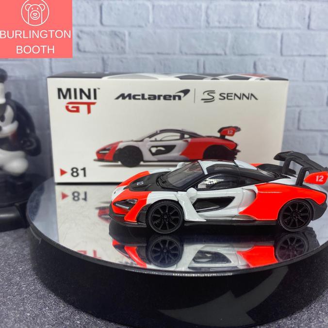 Mô Hình Đồ Chơi Minigt 81 Mclaren Senna Marlboro Màu Cam Trắng Mini Gt Tsm