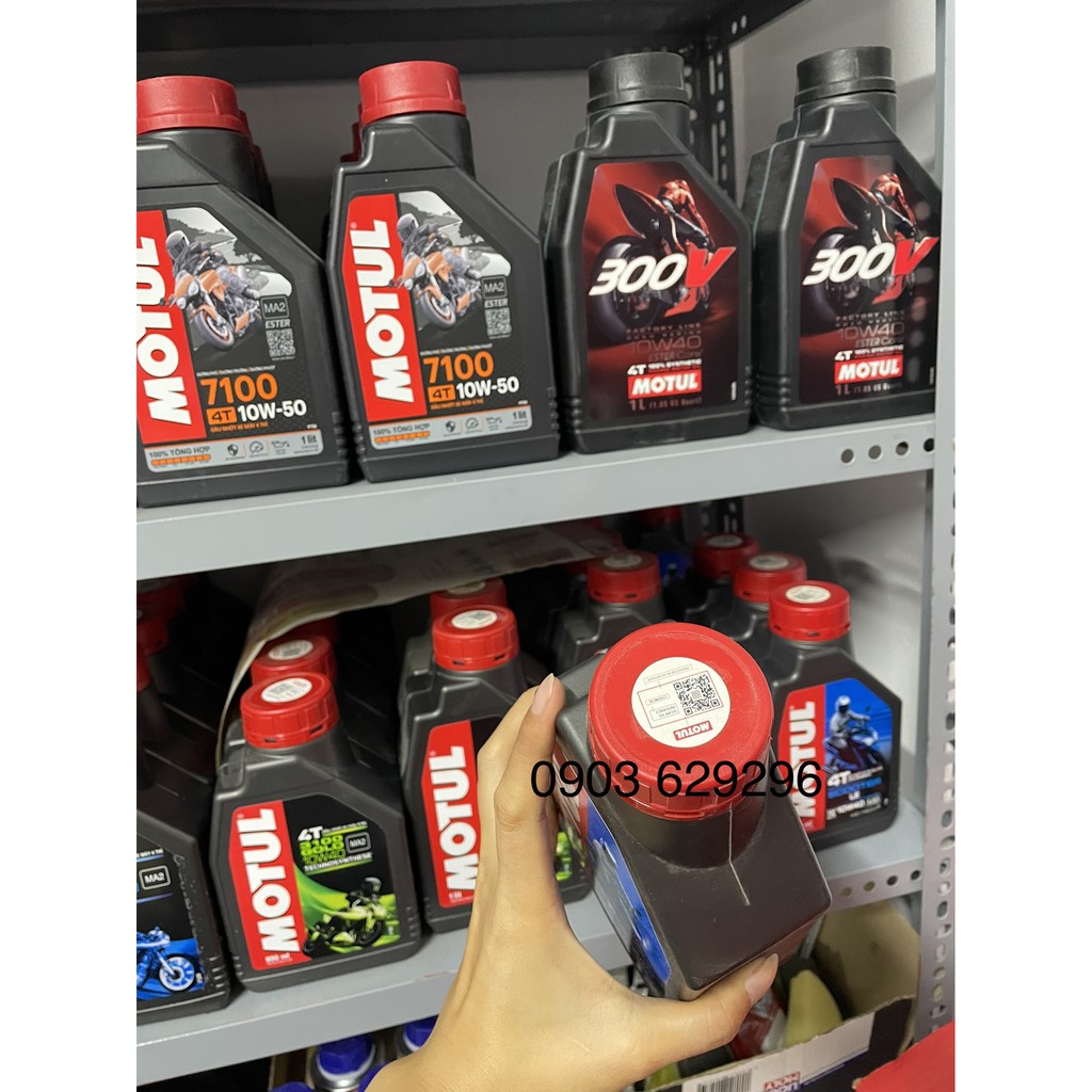 Dầu nhớt xe ga 1 lít MOTUL SCOOTER LE 10W40 HC-TECH SJ MB - có tem chính hãng QR - date sp mới nhất