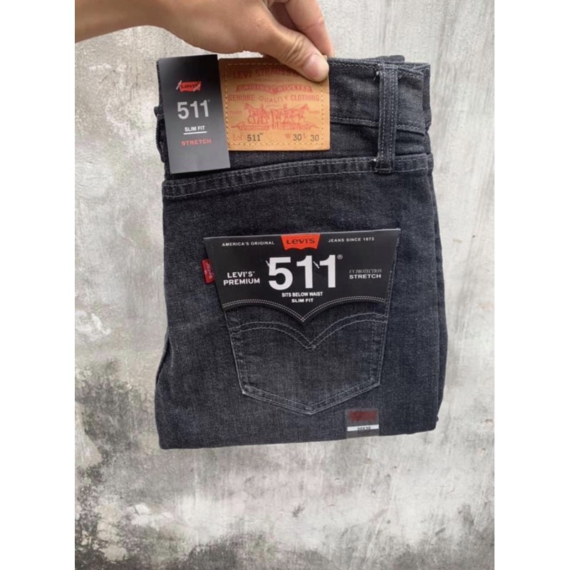 Quần Jeans Levis 511 xám Made in cambodia !