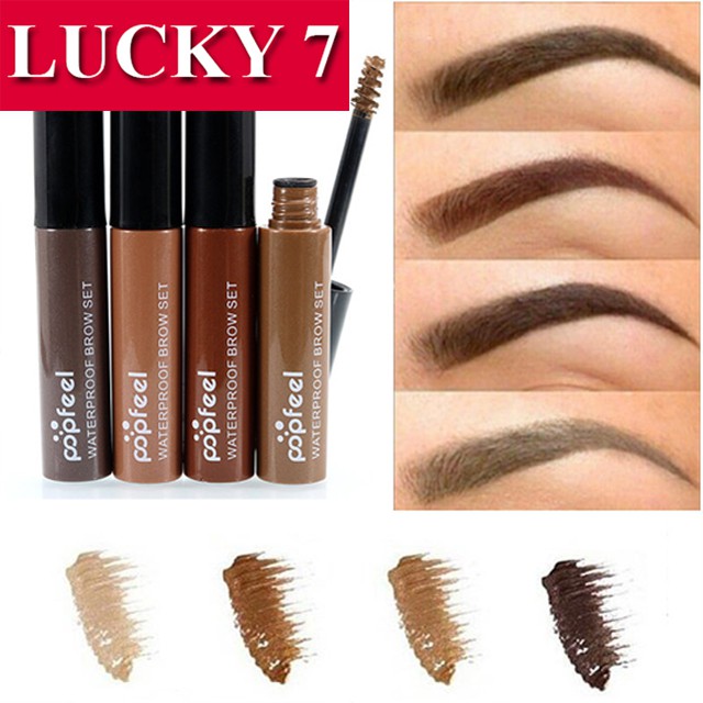 (hàng Mới Về) Mascara Lông Mày Dạng Gel Chống Nước Lâu Trôi 4 Màu Tùy Chọn Thương Hiệu Popfeel | BigBuy360 - bigbuy360.vn