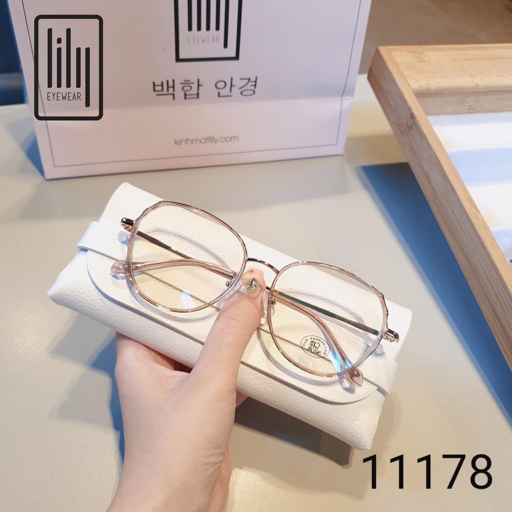Gọng Kính Cận Kim Loại GK11178 - Gọng Kính Mắt Thời Trang