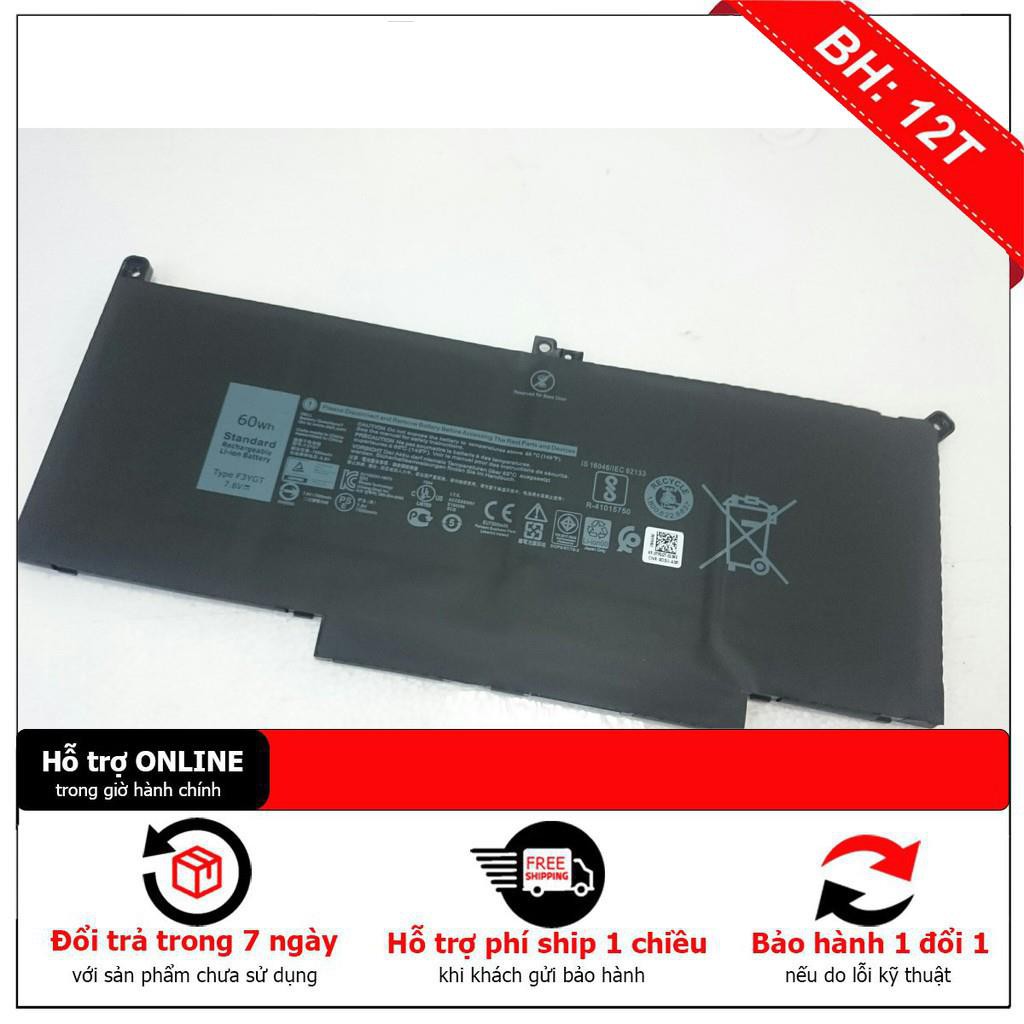 [BH12TH] PIN LAPTOP DELL LATITUDE E7280 E7480 BATTERY F3YGT DM3WC 2X360WH 7.6V 9G MYJ96 DJ1J0