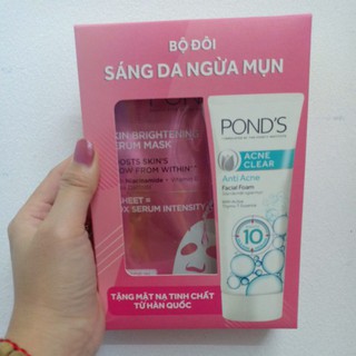 Sửa rửa mặt Ponds 50g tặng mặt nạ