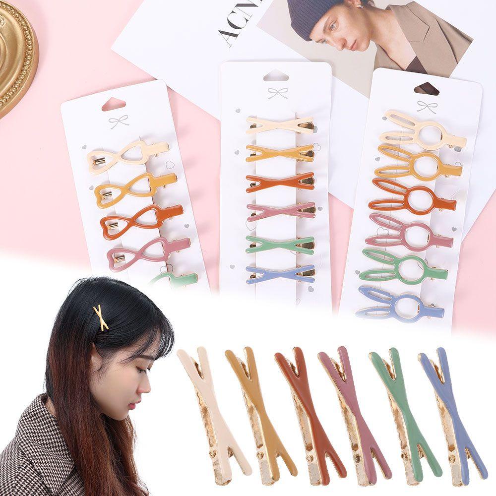 Bộ 6 Kẹp Tóc Kim Loại Tạo Kiểu Tóc Thời Trang Cho Nữ