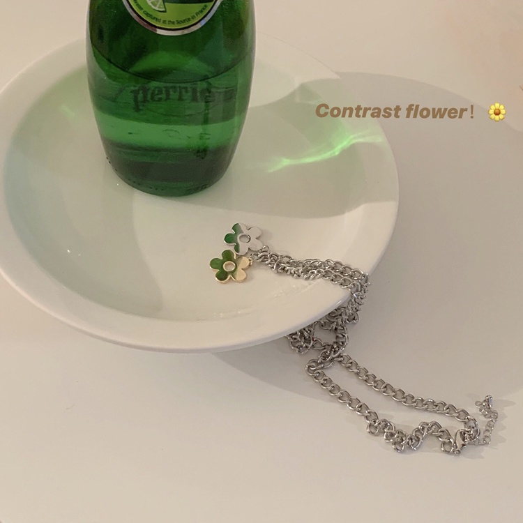 Vòng cổ Xương Quai Xích Màu Bạc/Vàng Phong Cách hip hop Thời Trang Chất Lượng Cao