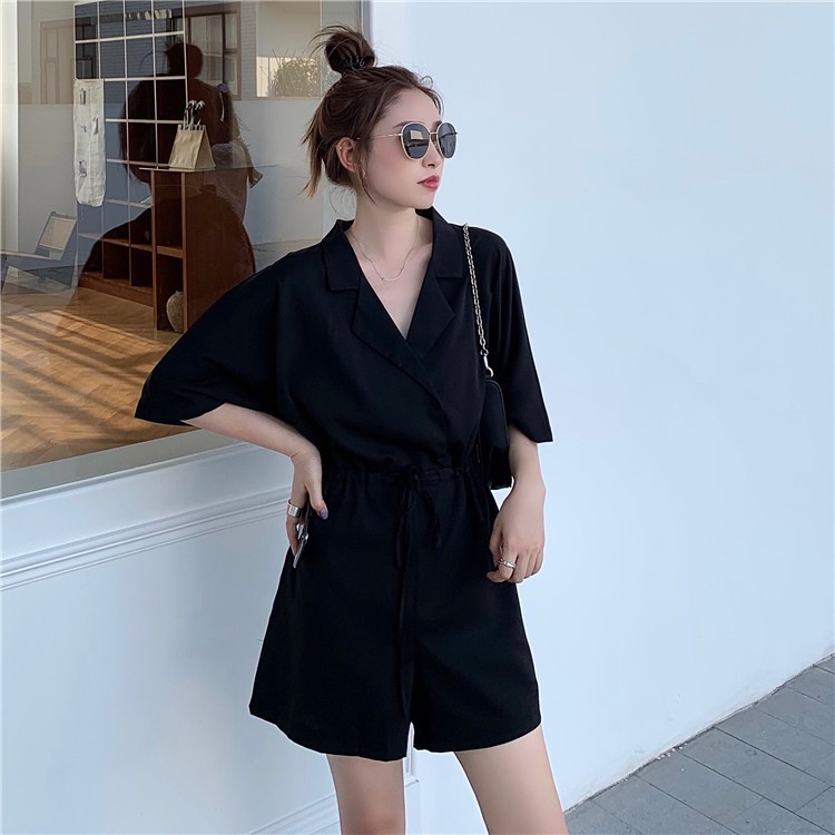 [Mã FAMAYWA2 giảm 10K đơn 50K] Jumsuit đũi quần short cực xinh sẵn 2 màu