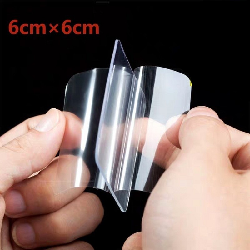 Bộ 10 Băng Keo Hai Mặt Nano Trong Suốt Chống Nước Không Để Lại Dấu