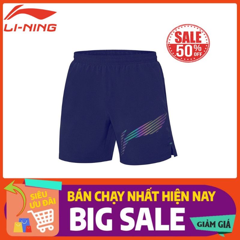 Quần logo 7 màu lining xanh đen